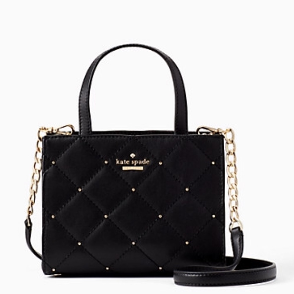 Kate Spade Emerson Studded Quilted black Bag